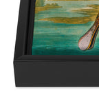 Roseate Spoonbill Bird pink Framed Canvas Print Gallery Image 3