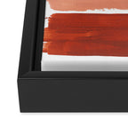 Rothko Minimalist Colorield Warm Earth Tone Yellow Ochre Clay Beige by Ejaaz Haniff Framed Canvas Print Gallery Image 3