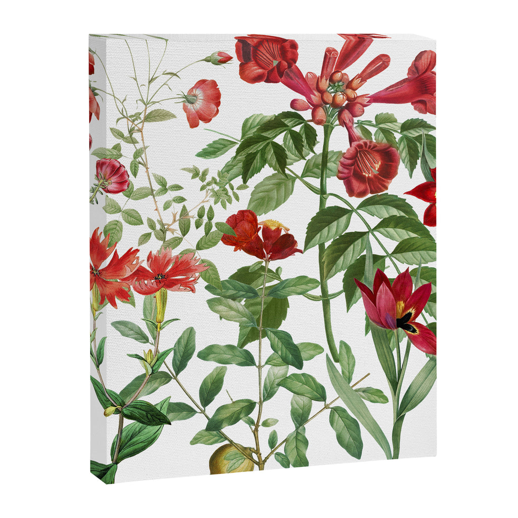 Rousing Red Botanical Canvas Print Gallery Image 6