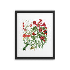 Rousing Red Botanical Framed Art Print Gallery Image 5