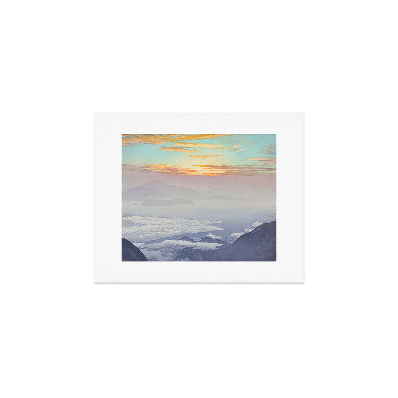 Sea of Clouds (Unkai, Ho-o-San) Hiroshi Yoshida Modern Japanese Woodblock Print Art Print Gallery Image 1