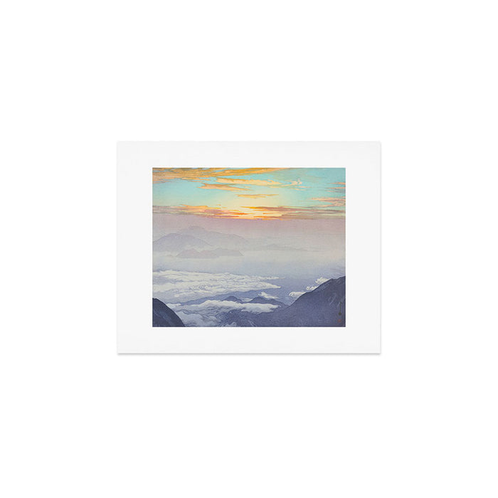 Sea of Clouds (Unkai, Ho-o-San) Hiroshi Yoshida Modern Japanese Woodblock Print Art Print Gallery Image 1