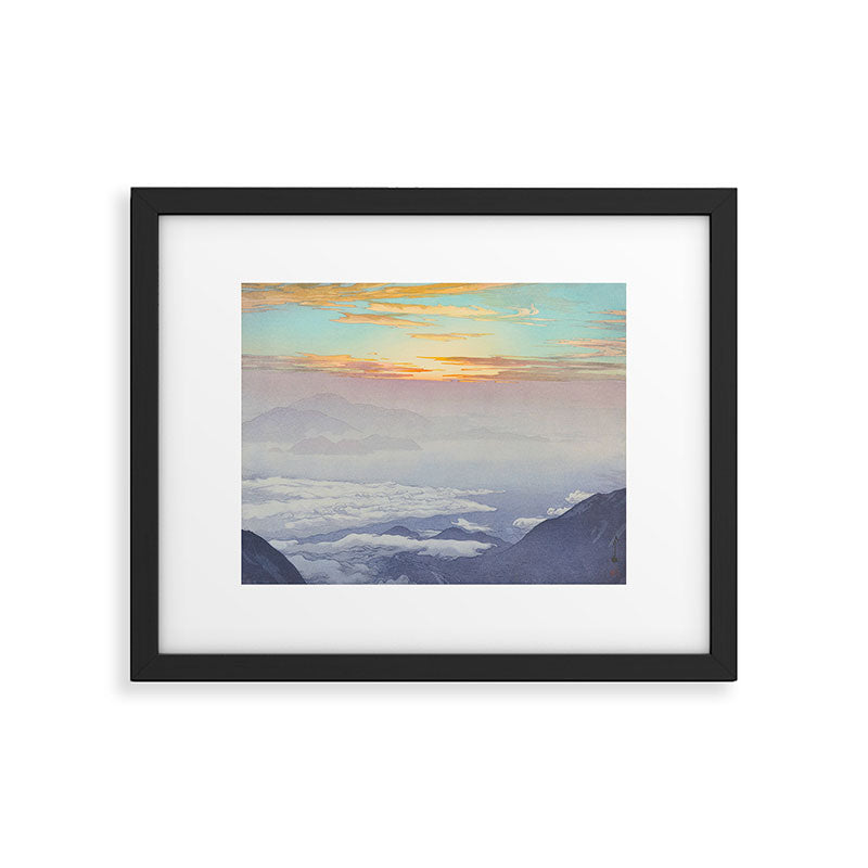 Sea of Clouds (Unkai, Ho-o-San) Hiroshi Yoshida Modern Japanese Woodblock Print Framed Art Print Gallery Image 5
