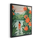 Secret Oasis Framed Canvas Print Gallery Image 2