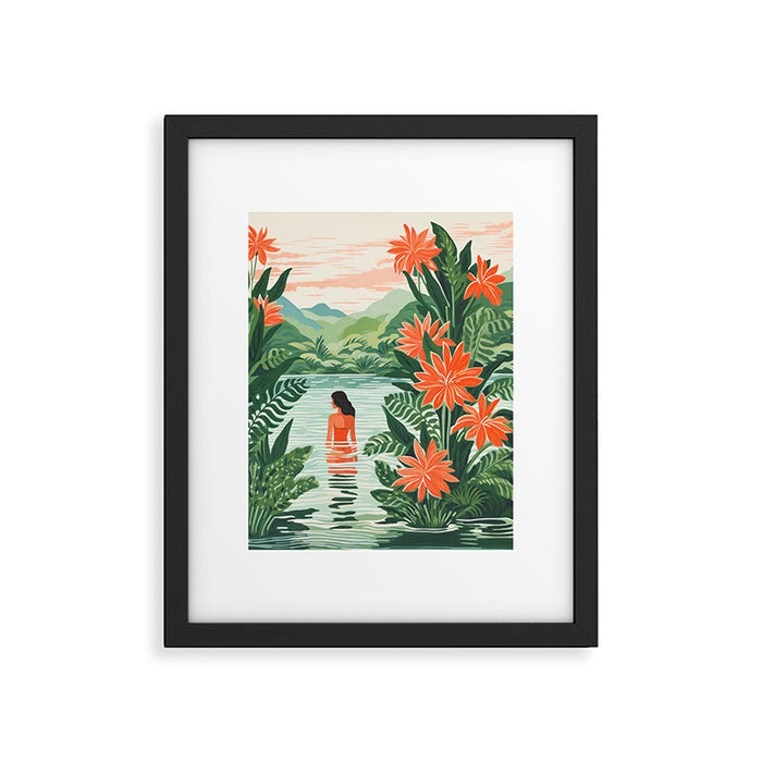 Secret Oasis Framed Art Print Gallery Image 1