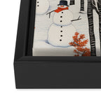 Secret Snowman Forest Framed Canvas Print Gallery Image 3