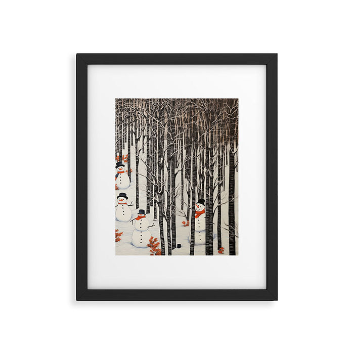 Secret Snowman Forest Framed Art Print Gallery Image 1