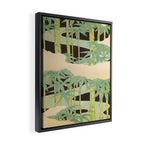 Shin-Bijutsukai â Japanese Design Bamboo At Night Framed Canvas Print Gallery Image 2