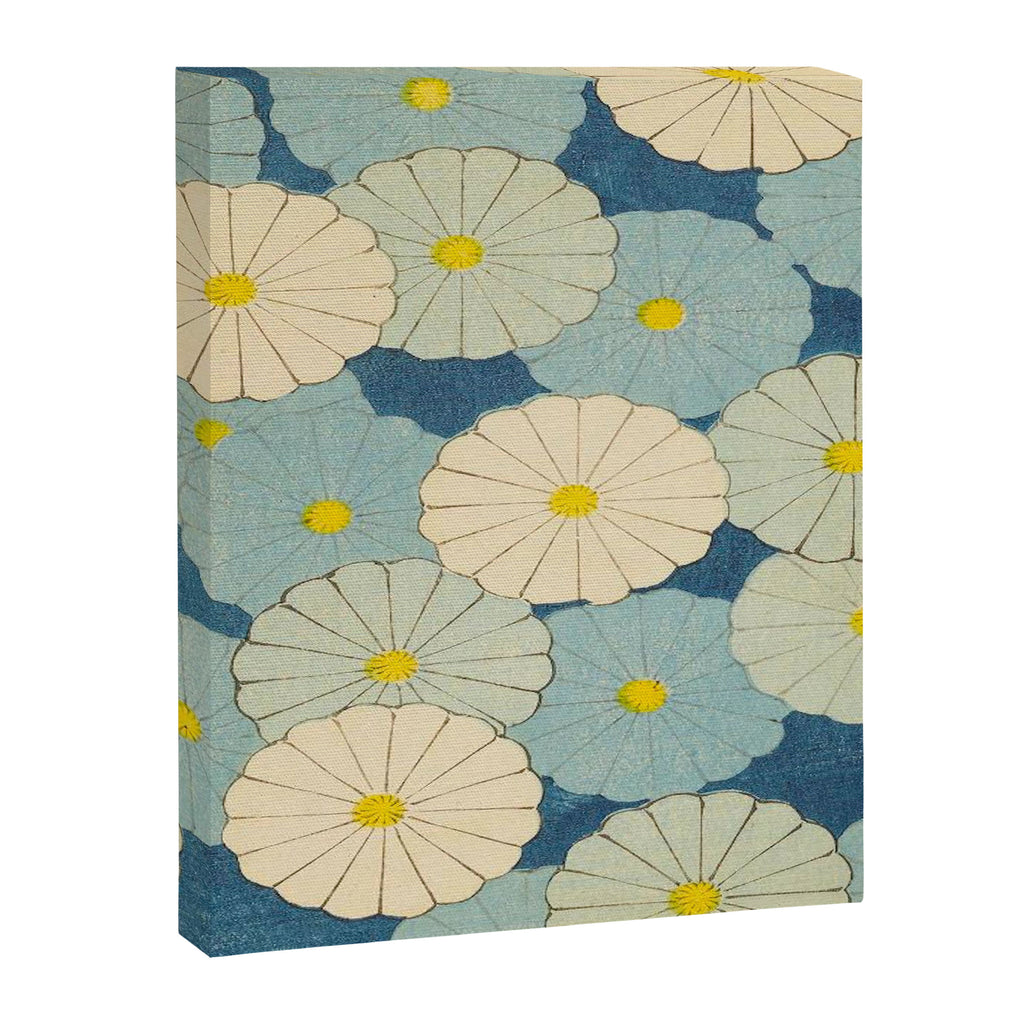 Shin-Bijutsukai - Japanese Design Blue Floral Pattern Canvas Print Gallery Image 8