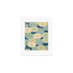 Shin-Bijutsukai - Japanese Design Blue Floral Pattern Art Print Gallery Image 1
