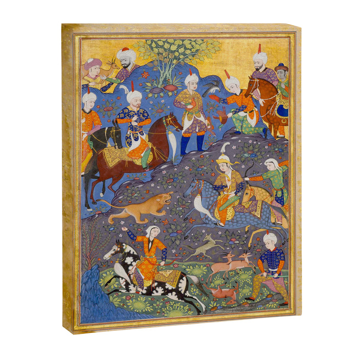  Shirin and Khusraw hunting  Antique Islamic Art  Canvas Print Gallery Image 1