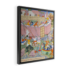 Siege of Baghdad Antique Indian Miniature Painted Illustration Framed Canvas Print Gallery Image 2