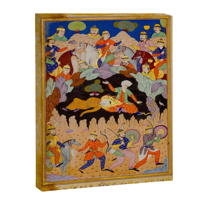 Sleeping in the hidden cave Islamic Antique Art  Canvas Print Gallery Image 1