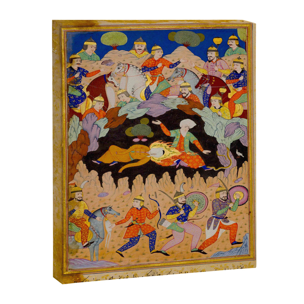 Sleeping in the hidden cave Islamic Antique Art  Canvas Print Gallery Image 6