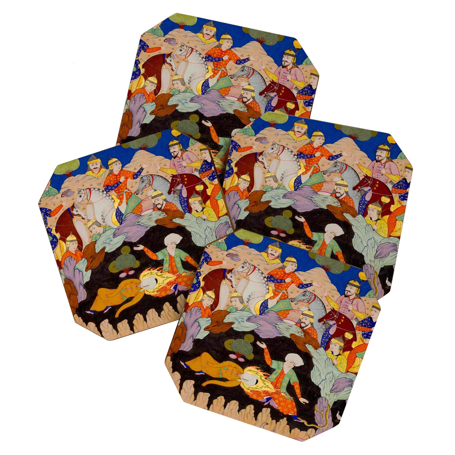 Sleeping in the hidden cave Islamic Antique Art  Coaster Gallery Image 1