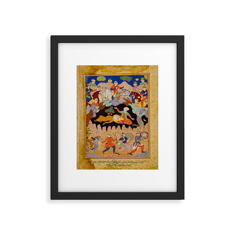 Sleeping in the hidden cave Islamic Antique Art  Framed Art Print Gallery Image 5