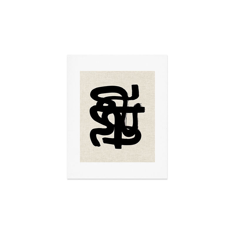 Slithering Ink Art Print Gallery Image 1