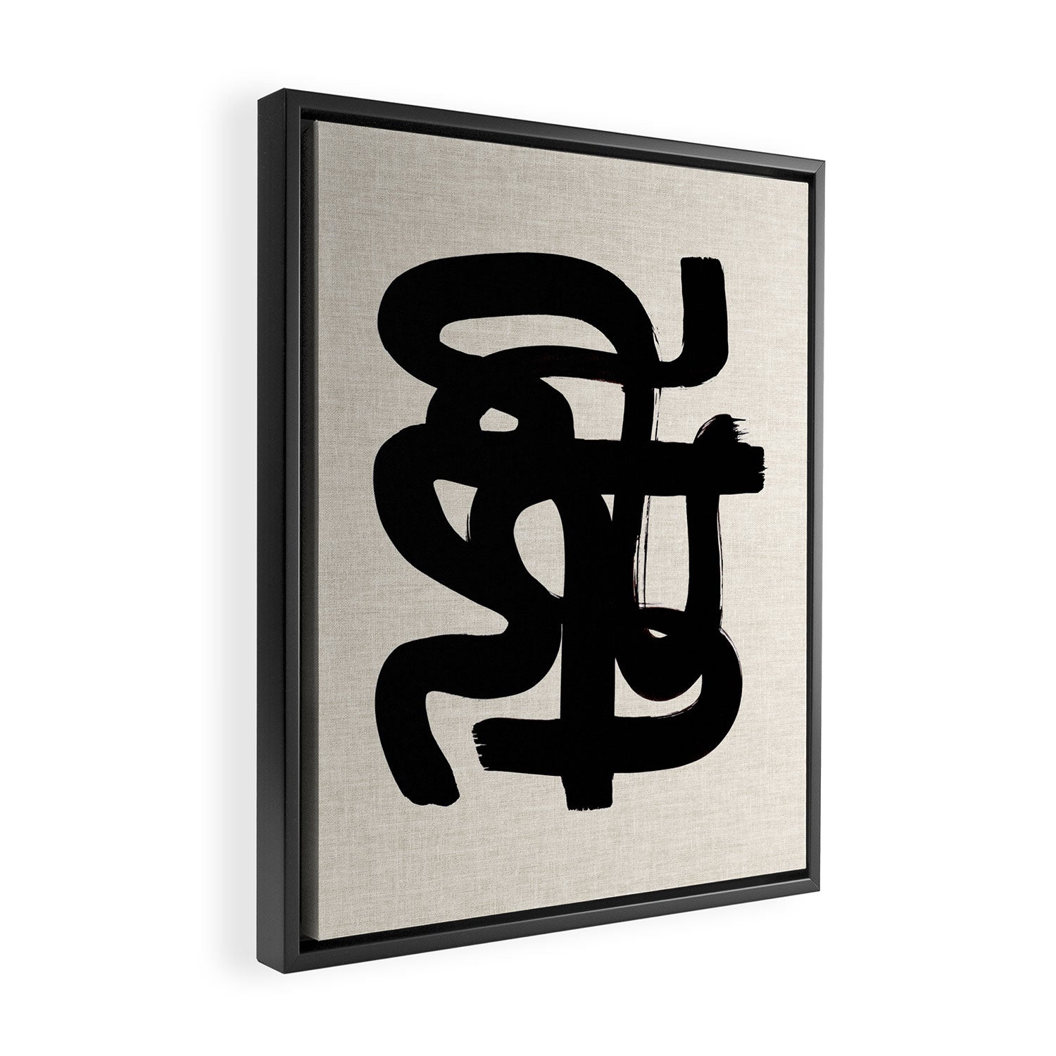 Slithering Ink Framed Canvas Print Gallery Image 2