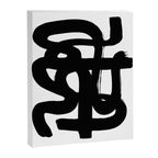 Slithering Ink White Background Canvas Print Gallery Image 6