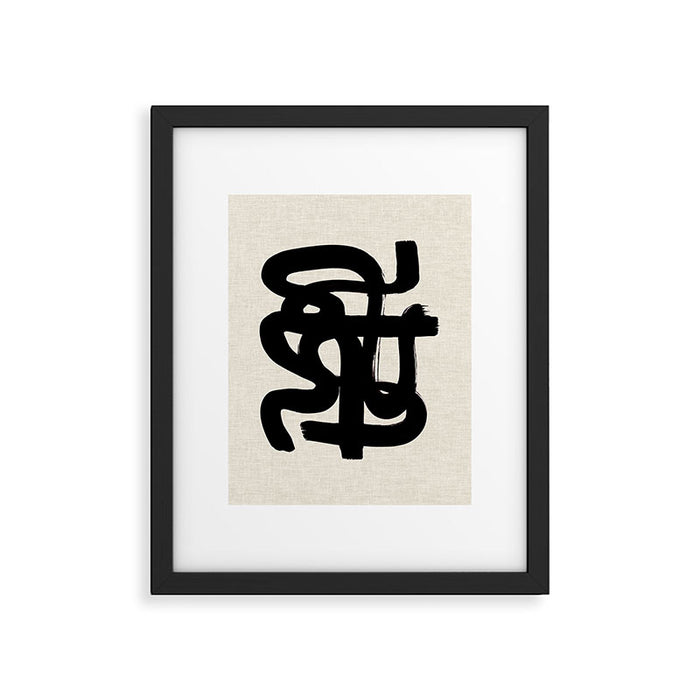 Slithering Ink Framed Art Print Gallery Image 1