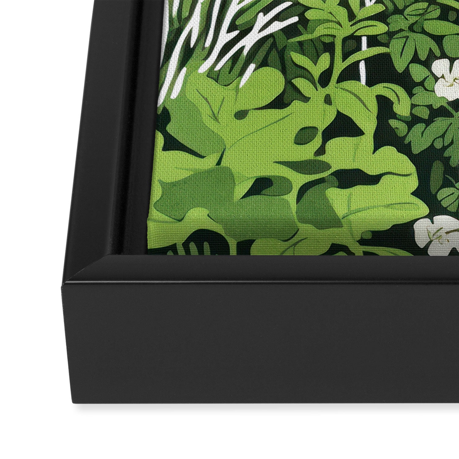 Small Green Gamble Framed Canvas Print Gallery Image 3