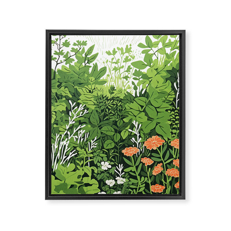 Small Green Gamble Framed Canvas Print Gallery Image 6