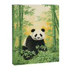 Smiling Panda Among Bamboo Canvas Print Gallery Image 6