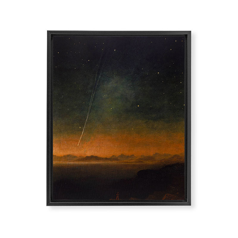 Smyth - The Great Comet of 1843 Sunset Magical Stars Framed Canvas Print Gallery Image 6