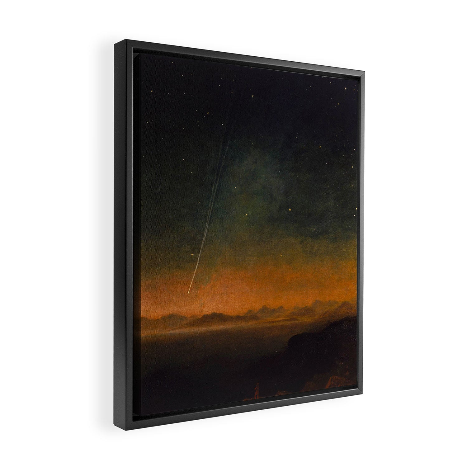 Smyth - The Great Comet of 1843 Sunset Magical Stars Framed Canvas Print Gallery Image 2