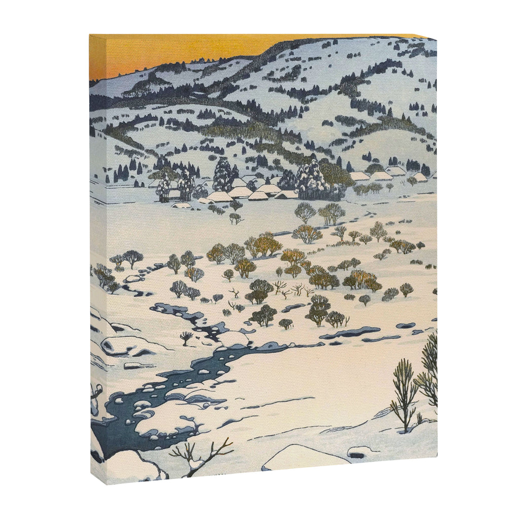 Snow Country Antique Japanese Woodblock Print Canvas Print Gallery Image 6