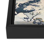 Snow Country Antique Japanese Woodblock Print Framed Canvas Print Gallery Image 3