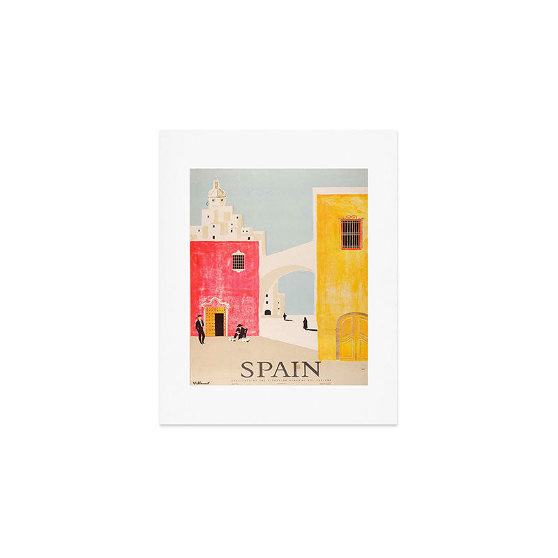 Spain Vintage Travel Poster Mid Century Minimalist Art Art Print Gallery Image 1