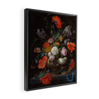Still Life with Flowers and a Watch (c. 1660 - c. 1679)  Framed Canvas Print Gallery Image 2