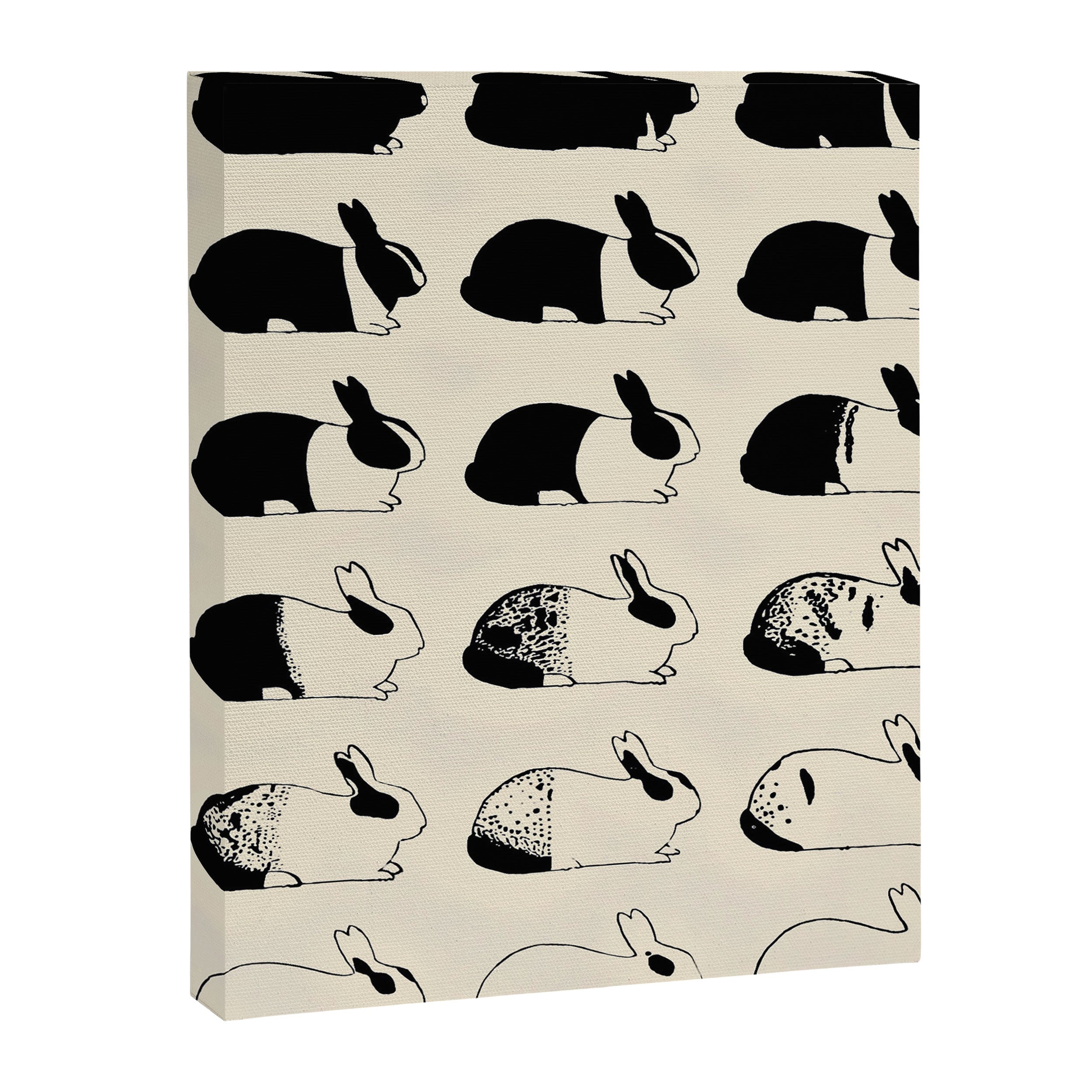 Studies of heredity in rabbits- William E.Castle - 1919 Cute Bunny Pattern Canvas Print Gallery Image 6