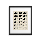 Studies of heredity in rabbits- William E.Castle - 1919 Cute Bunny Pattern Framed Art Print Gallery Image 5