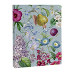 Summer Fruits Botanical Illustration Collage In Blue  Canvas Print Gallery Image 6