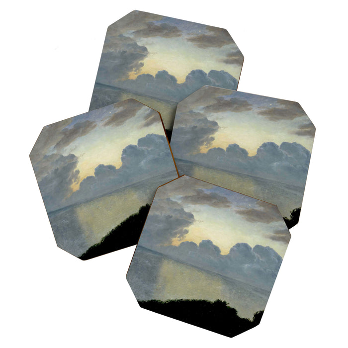 Summer night by the sea, tisvilde, 1900, Oil Landscape Painting  Coaster Gallery Image 1