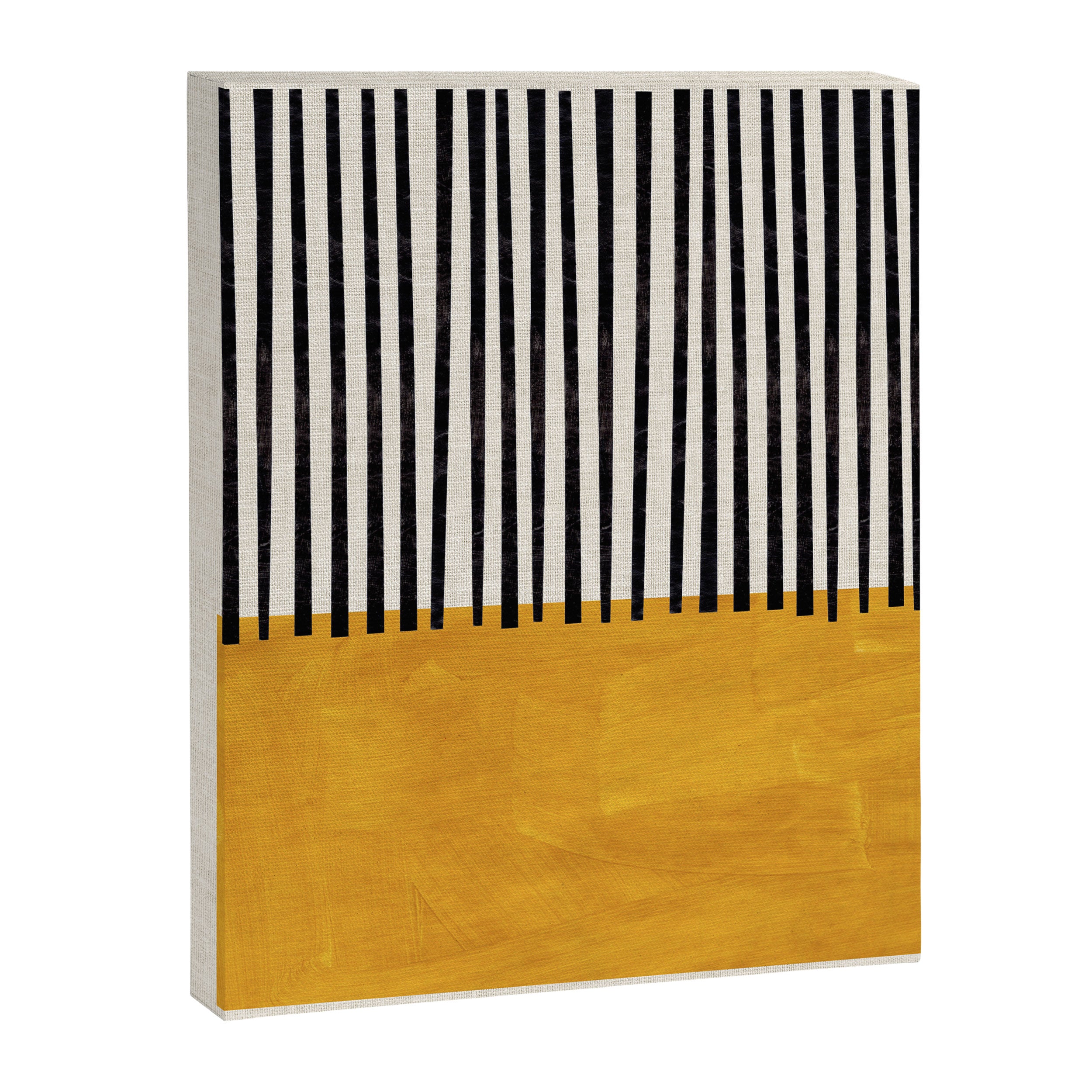 Sunshine Color Field Rothko Inspired Abstract Mid Century Modern Geometric Pattern Canvas Print Gallery Image 6