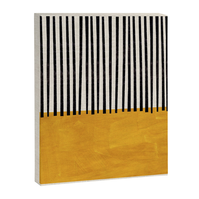 Sunshine Color Field Rothko Inspired Abstract Mid Century Modern Geometric Pattern Canvas Print Gallery Image 1