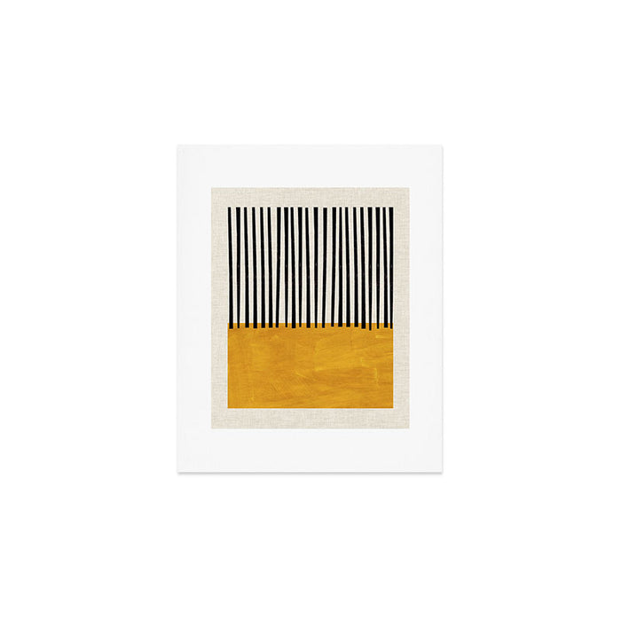 Sunshine Color Field Rothko Inspired Abstract Mid Century Modern Geometric Pattern Art Print Gallery Image 1