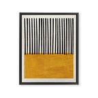 Sunshine Color Field Rothko Inspired Abstract Mid Century Modern Geometric Pattern Framed Canvas Print Gallery Image 6