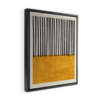 Sunshine Color Field Rothko Inspired Abstract Mid Century Modern Geometric Pattern Framed Canvas Print Gallery Image 2