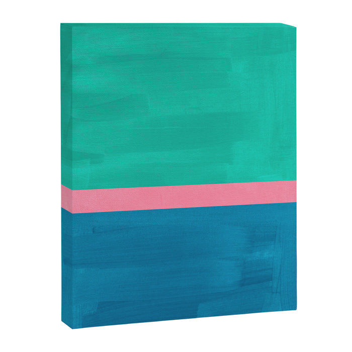 Teal Embrace Canvas Print Gallery Image 1