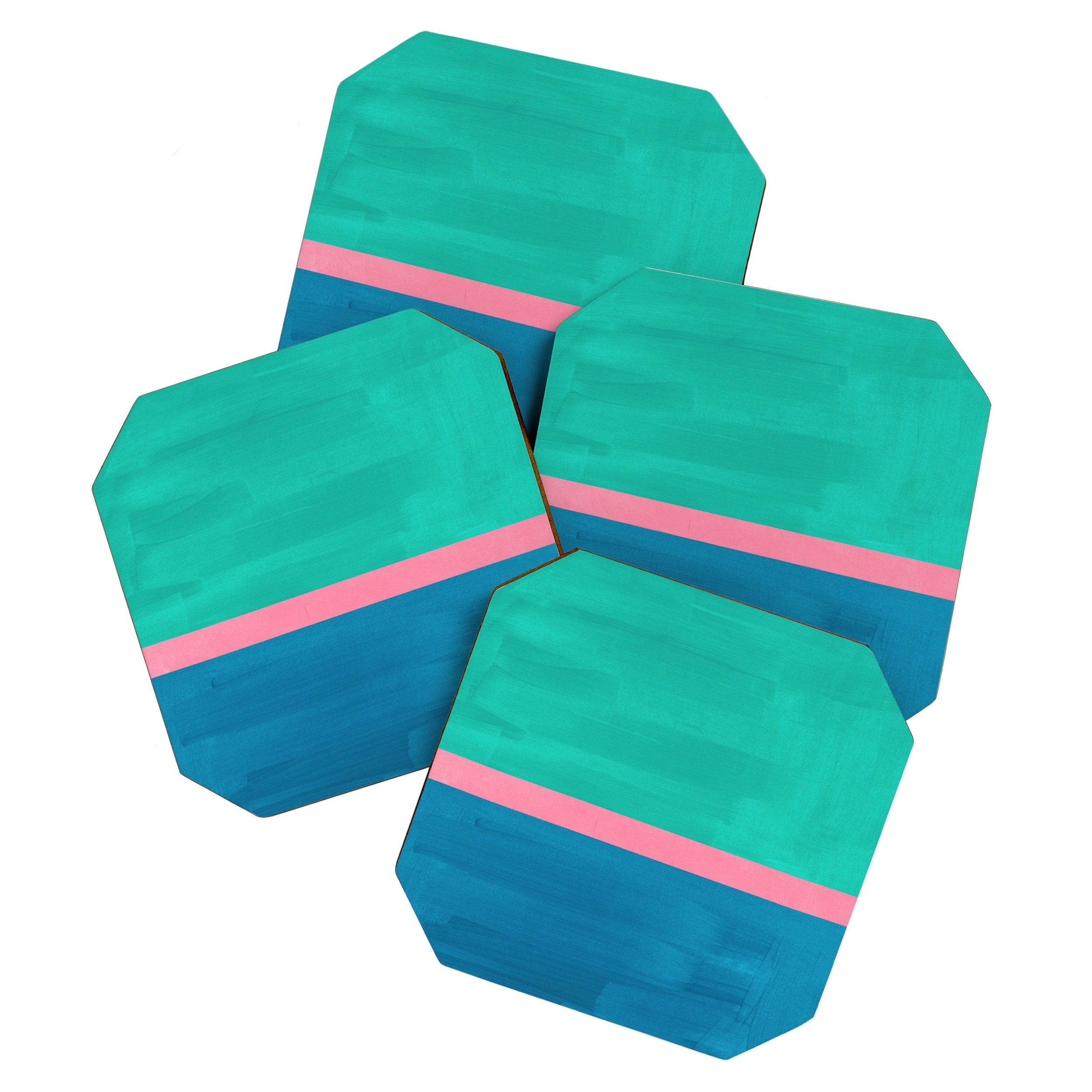 Teal Embrace Coaster Gallery Image 1