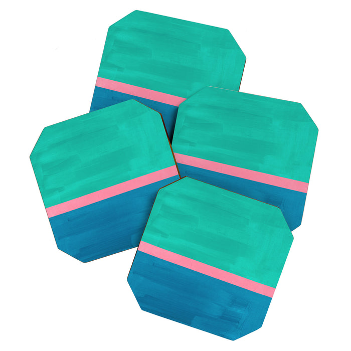Teal Embrace Coaster Gallery Image 1
