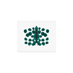 Teal Green Bubble Pattern Inkblot Rorschach Test Art Print Gallery Image 1