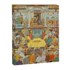 The accession of Shah Jahan by Bichitr, Indian Mughal Art Canvas Print Gallery Image 6