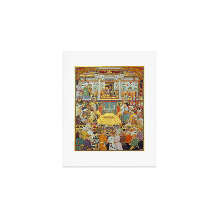 The accession of Shah Jahan by Bichitr, Indian Mughal Art Art Print Gallery Image 1