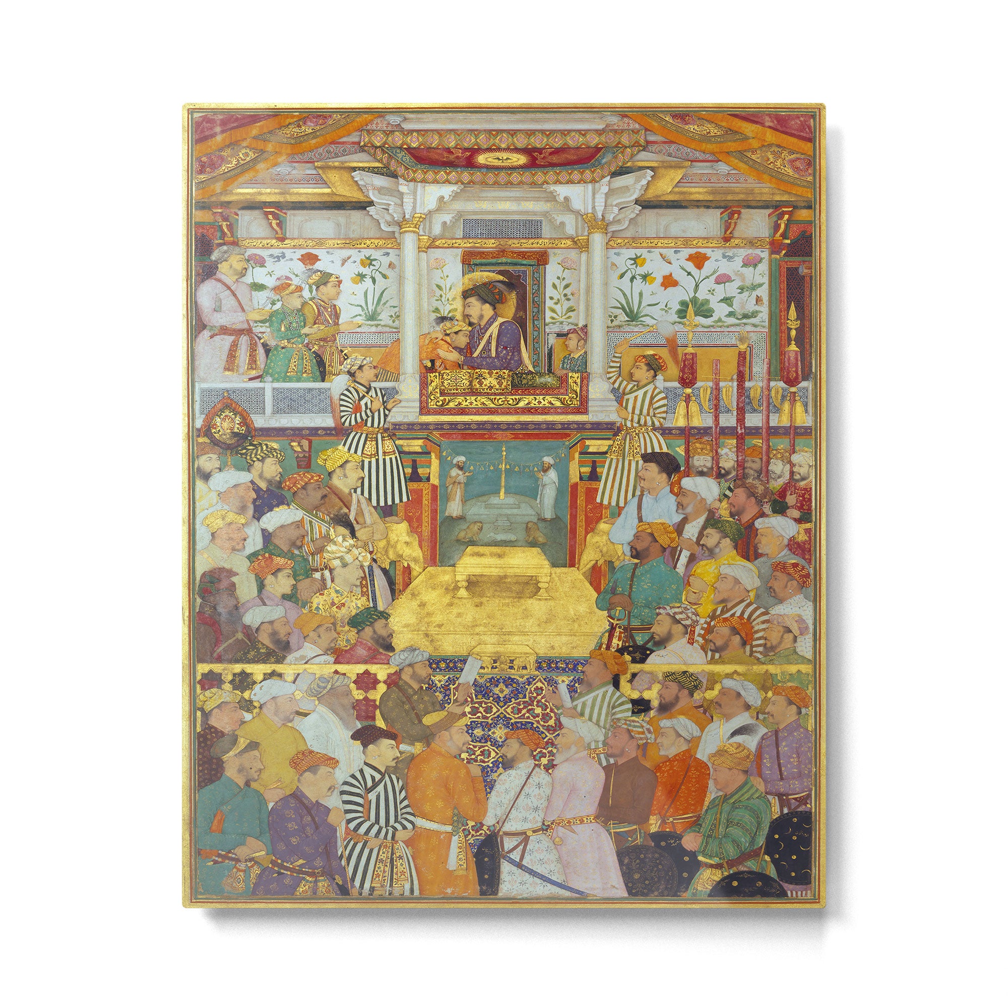 The accession of Shah Jahan by Bichitr, Indian Mughal Art Metal Print Gallery Image 4
