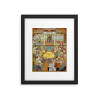 The accession of Shah Jahan by Bichitr, Indian Mughal Art Framed Art Print Gallery Image 5